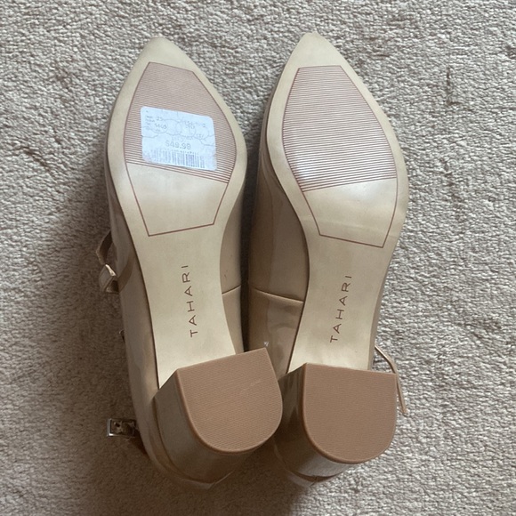 Tahari - Nude Glossy Mary Janes - Picture 3 of 3